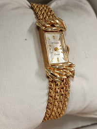 Wittnauer 1950s Solid Yellow Gold Wristwatch with Mesh Bracelet- $20K APR w/ COA APR57