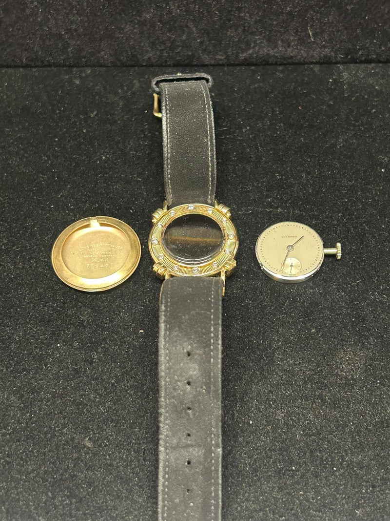 Unique 1940s Longines Solid Gold Watch w/ Diamond Bezel - $20k APR w/ COA!!! APR57