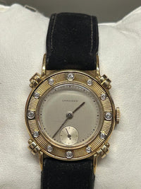 Unique 1940s Longines Solid Gold Watch w/ Diamond Bezel - $20k APR w/ COA!!! APR57