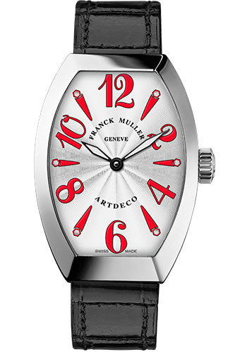 Franck Muller 18K WG 27mm Model 11002 L QZ OG White Red APR57