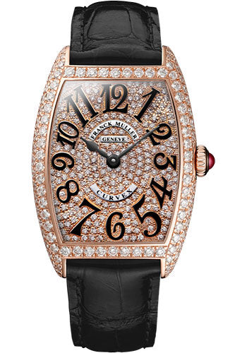 Franck Muller 18K RG Model 7502 QZ D CD 5N BLACK APR57