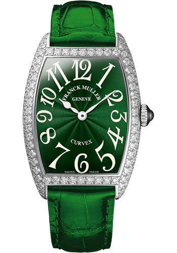 Franck Muller 18K WG Model 1752 QZ D OG GREEN APR57