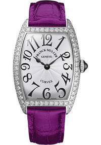 Franck Muller 18K WG Model 1752 QZ D OG WHITE PURPLE APR57