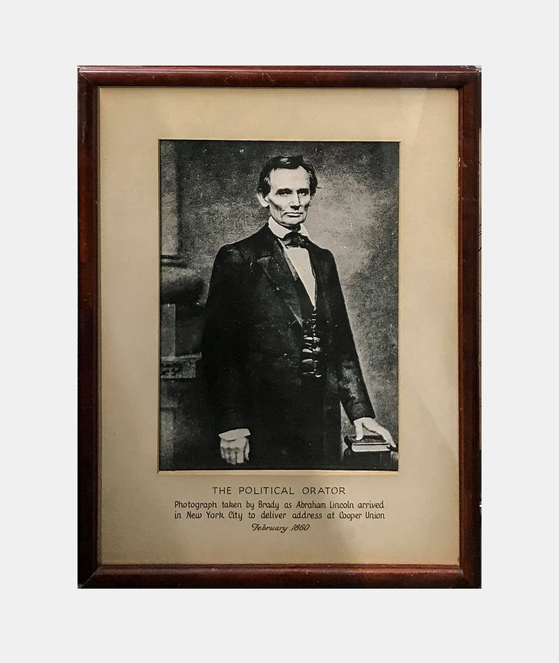 Mathew Brady “Abraham Lincoln” Lithograph on Paper c.1980s - $600 Appraisal Value! APR 57