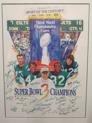 1969 New York Jets Super Bowl Champs Team Signed Full Size Helmet Stei —  Showpieces Sports