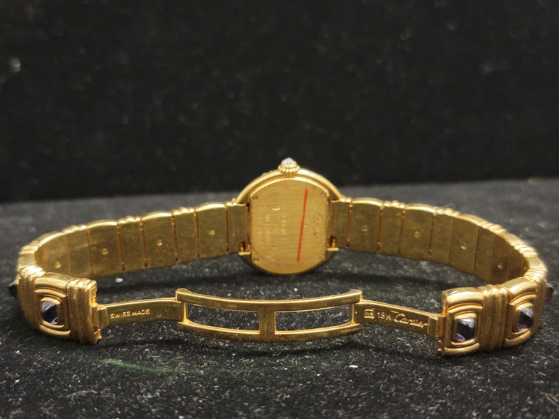 CARTIER 18K Yellow Gold Oval Watch w/ Dmnds & Amethysts - $150K APR Value  w/ CoA!