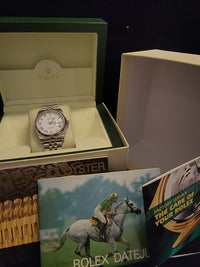 ROLEX Datejust Watch w/ White Enamel Dial - $20K APR Value w/ CoA! APR 57