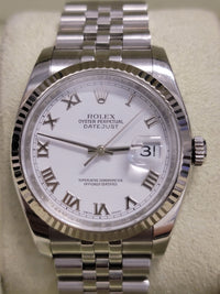 ROLEX Datejust Watch w/ White Enamel Dial - $20K APR Value w/ CoA! APR 57