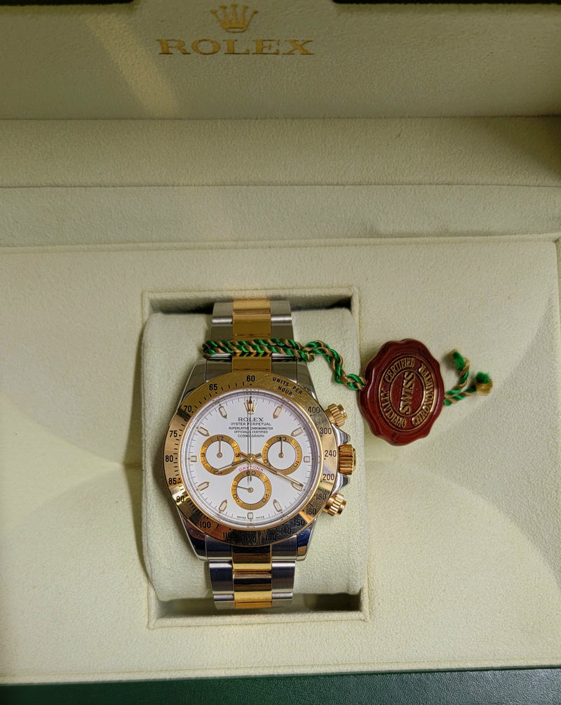 Rolex Men s Brand New Model Daytona Chronograph in 18k YG SS 60k APR w COA