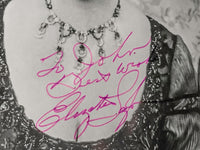 ELIZABETH TAYLOR “The Little Foxes” 1981 Flyer & Signed Portrait - $8K APR Value w/ CoA! + APR 57