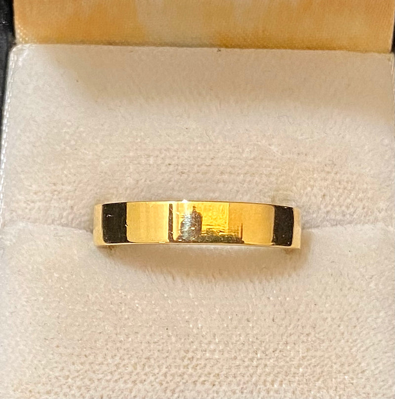 Tiffany 18K Yellow Gold Wedding Band Ring - $3K Appraisal Value w/CoA} APR57