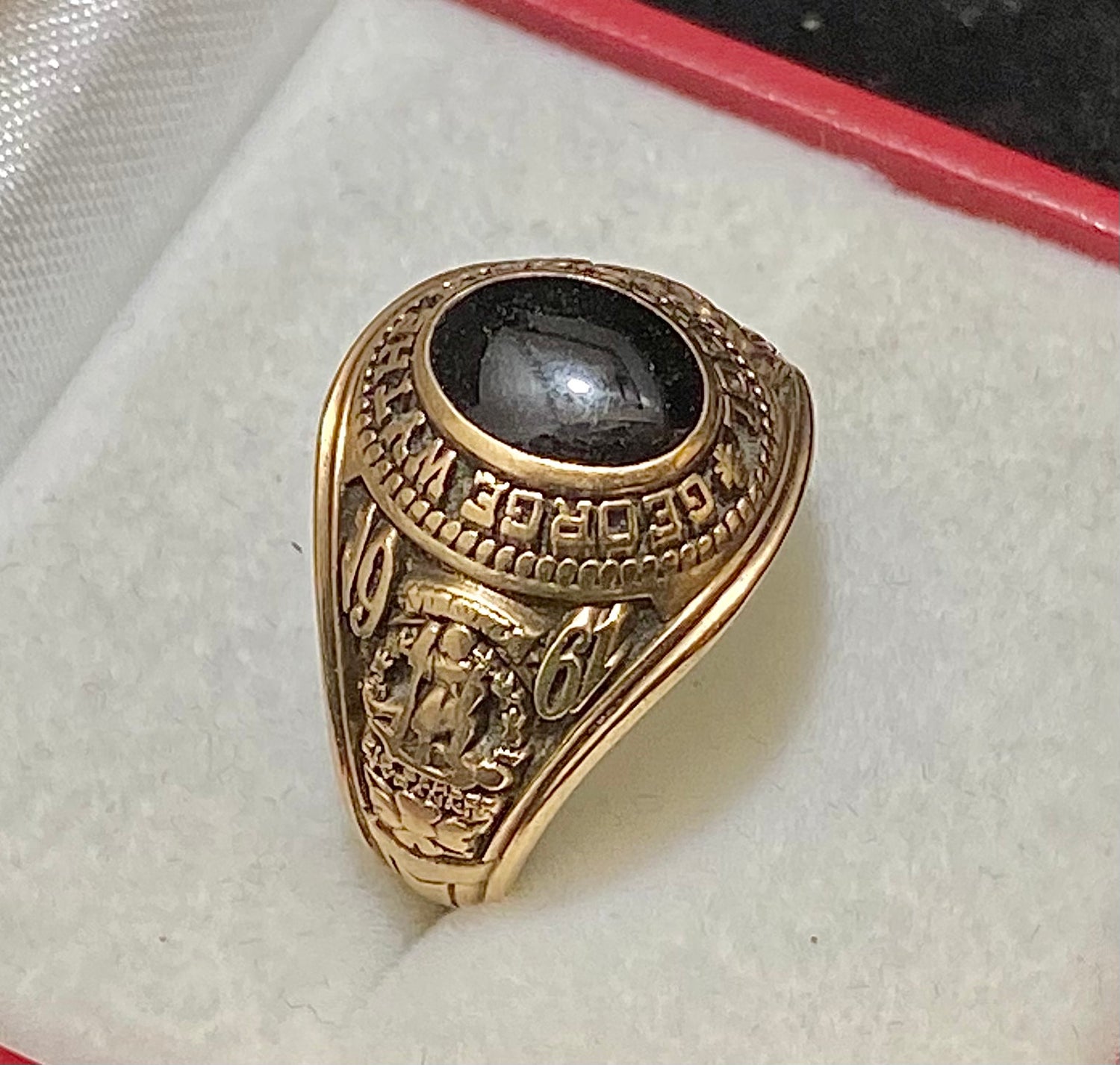 1961 George Wythe High School Class Ring 6K Appraisal Value w CoA