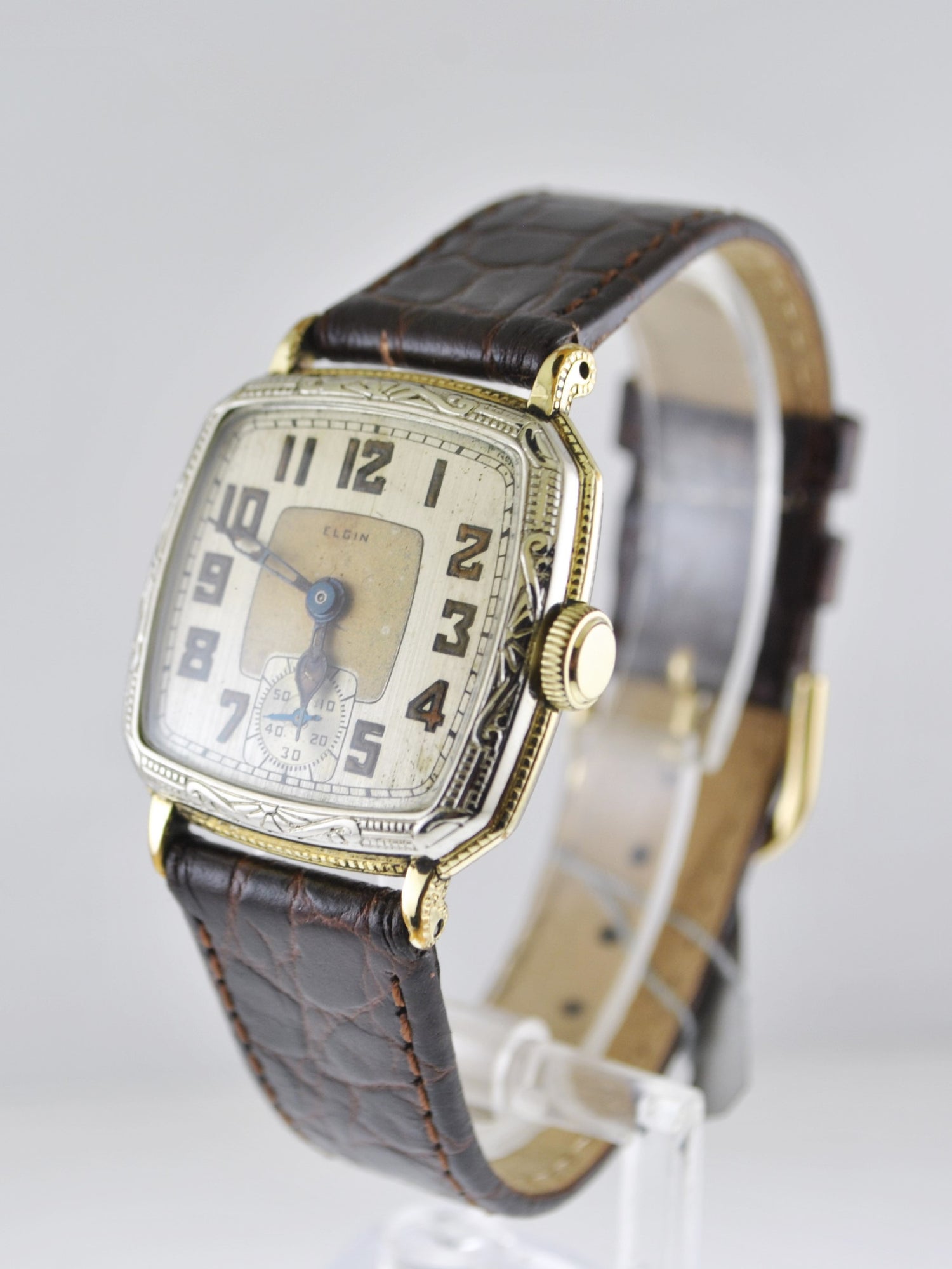 Vintage DECO 1930s/40s Men’s ELGIN USA sold 10KYGF 17J Mechanical - RUNNING FINE