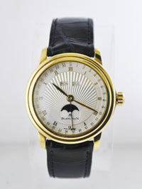 Blancpain Wristwatch Round Flip Case Skeleton Back w/ Moonphase Day-Date in 18 Karat Yellow Gold - $80K VALUE APR 57