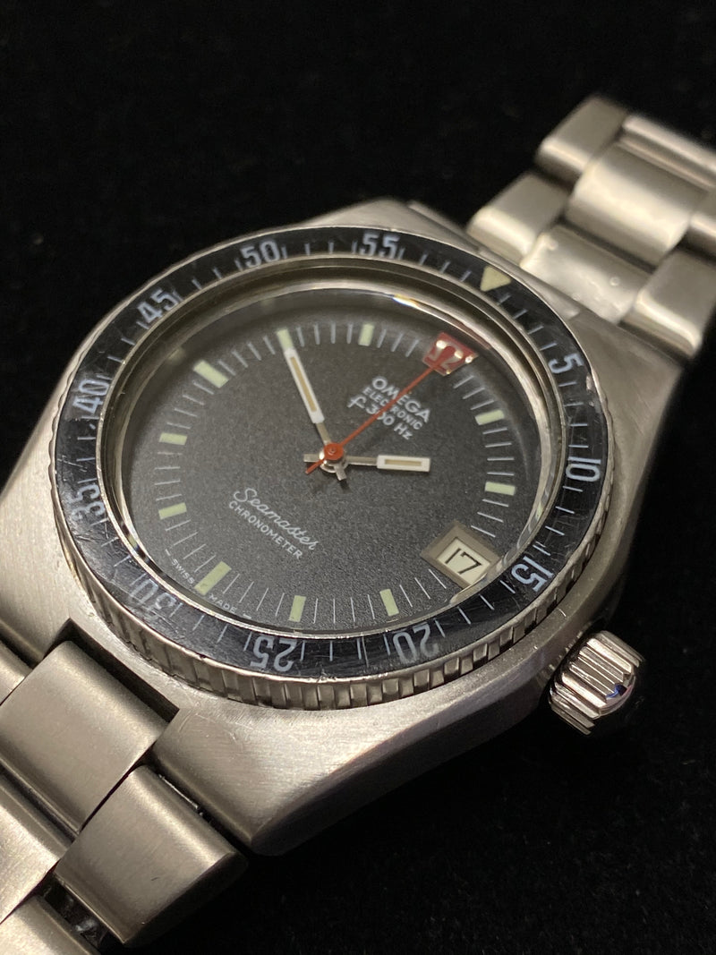 OMEGA Seamaster Electronic in SS - Incredibly Rare Large Face Watch $6K APR w/CoA! ✓ APR 57