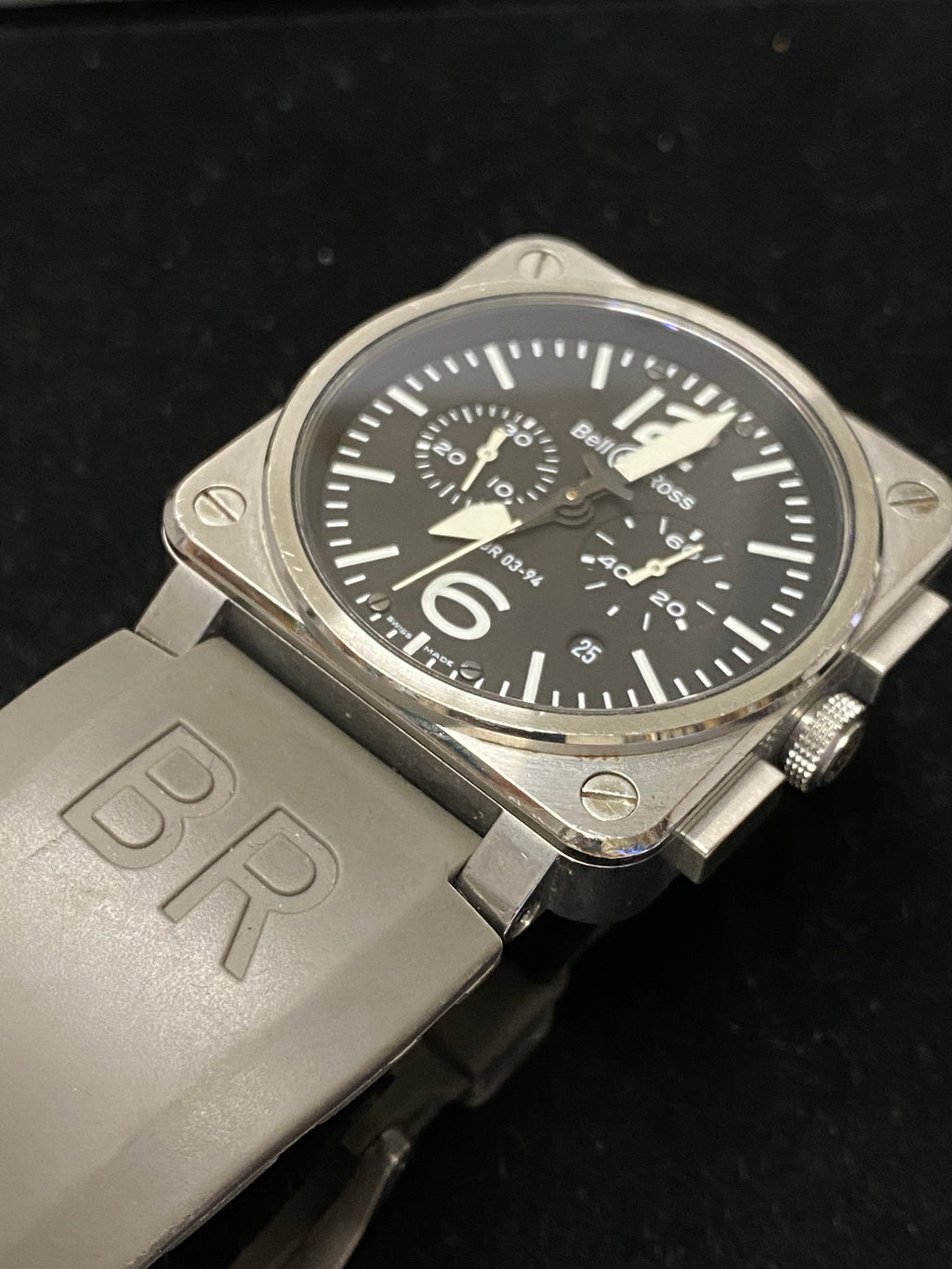 BELL ROSS Aviation Type Military Stainless Steel Watch