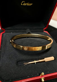 CARTIER Love Bracelet 18K Rose Gold Brand New in Box - $9K Appraisal Value! APR 57