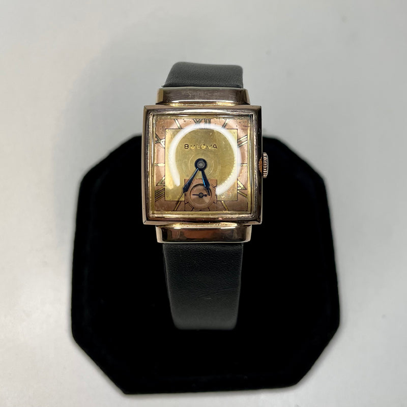 Bulova Vintage unisex watch dual tone rose/gold dial circa 1940s $5K APR w COA!! APR 57