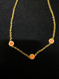 BVLGARI Rare Vintage 18K YG Pink/Orange Coral Pendant Necklace - $20K Appraisal Value! } APR 57