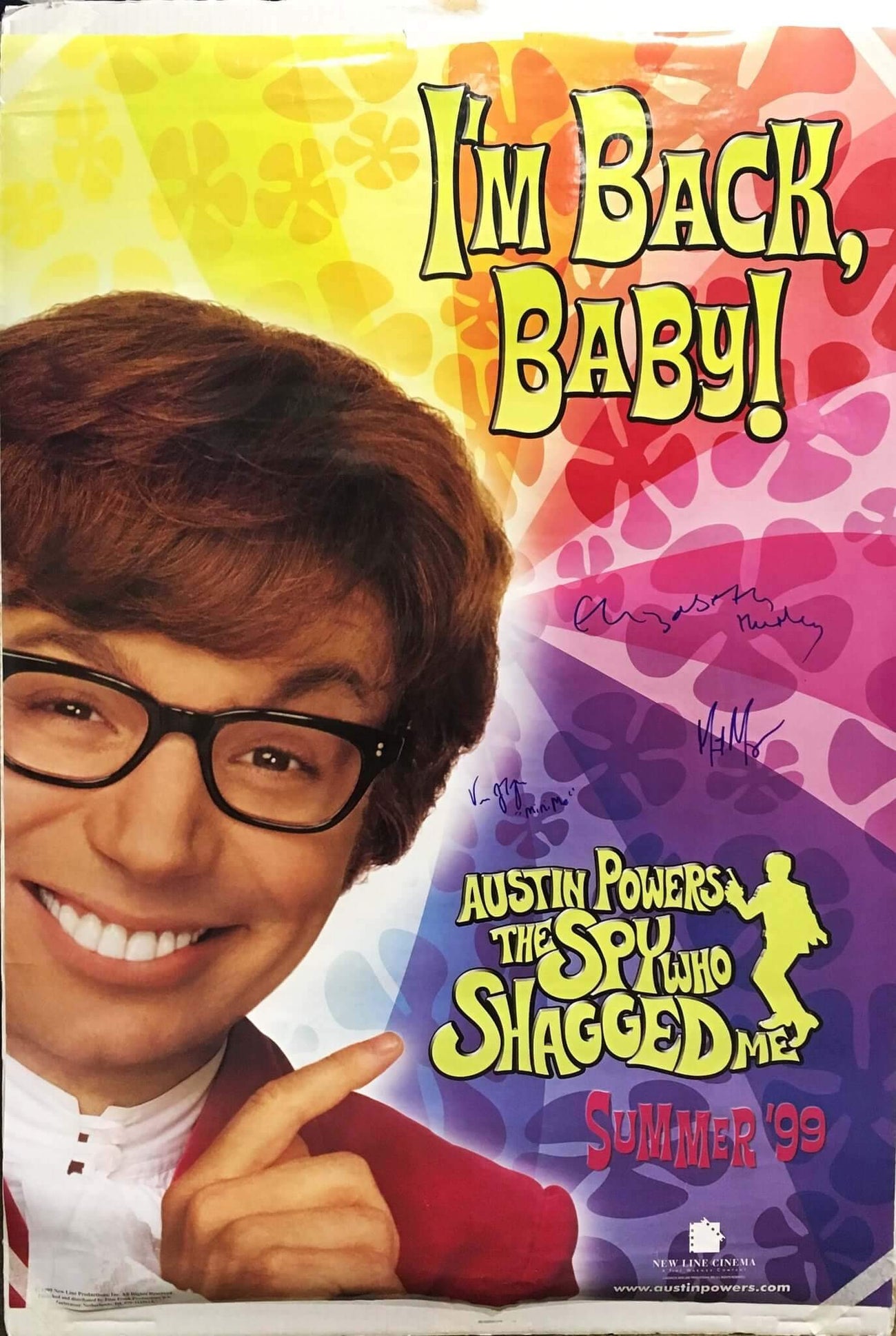 Film Memorabilia| Austin Powers: The Spy Who Shagged Me Poster Signed