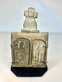 RARE ETHIOPIAN ARTIFACT COPTIC CHRISTIAN PRAYER BOX HANDCARVED $2,000APR w COA!! APR57