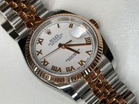 ROLEX Men’s Oyster Perpetual DateJust Two Toned 18K Rose Gold & SS - $35K APR w/CoA!! APR 57