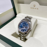 ROLEX MENS XL SS&WG DATEJUST II W/FACTORY SAPHIRE DIAL & DIAMONDS-$30k APR w COA APR57