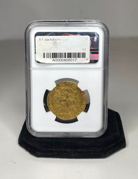 NGC AU55, France F'Pied(1364-80) Gold Coin FR-284 Charles V - w/ $6,000 APR of CoA! APR 57