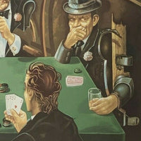 Israel Rubinstein, 'The Poker Game,' Limited Edition Print (of 350), Signed - Appraisal Value: $5K* APR 57