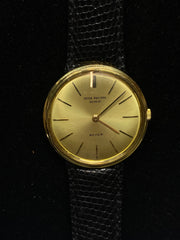 Vintage Patek Philippe Geneve Beyer 18K Yellow Gold Solid WATCH REF. 3856/1  – Top Jeweler NYC