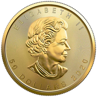 2020 1 oz Canadian Gold Maple Leaf Coin (BU) APR 57