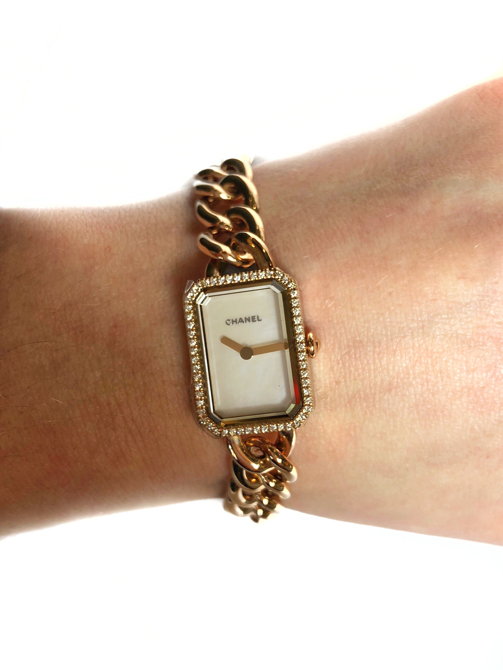 Chanel rose gold watch best sale