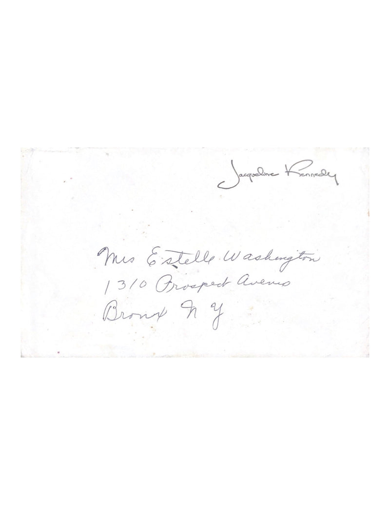 Jackie Kennedy Signed Sympathy Cards C. 1968 - $2K APR Value w/ CoA! APR 57